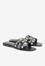 Hermès Oran H Cut-Out Sandals in Calfskin and Medor Studs