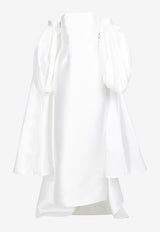 Solace London Lea Puff-Sleeved Gown OS38004CREAM