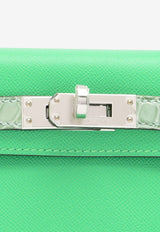 Hermès Mini Kelly 20 Sellier Touch in Vert Comics Madame and Vert d'Eau Matte Alligator with Palladium Hardware