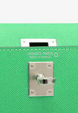 Hermès Mini Kelly 20 Sellier Touch in Vert Comics Madame and Vert d'Eau Matte Alligator with Palladium Hardware