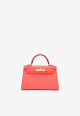 Hermès Mini Kelly 20 Sellier HSS in Rose Texas Epsom Leather with Gold Hardware