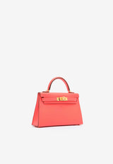 Hermès Mini Kelly 20 Sellier HSS in Rose Texas Epsom Leather with Gold Hardware