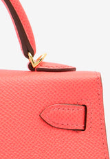 Hermès Mini Kelly 20 Sellier HSS in Rose Texas Epsom Leather with Gold Hardware