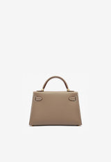 Hermès Mini Kelly 20 Sellier in Etoupe Epsom Leather with Gold Hardware