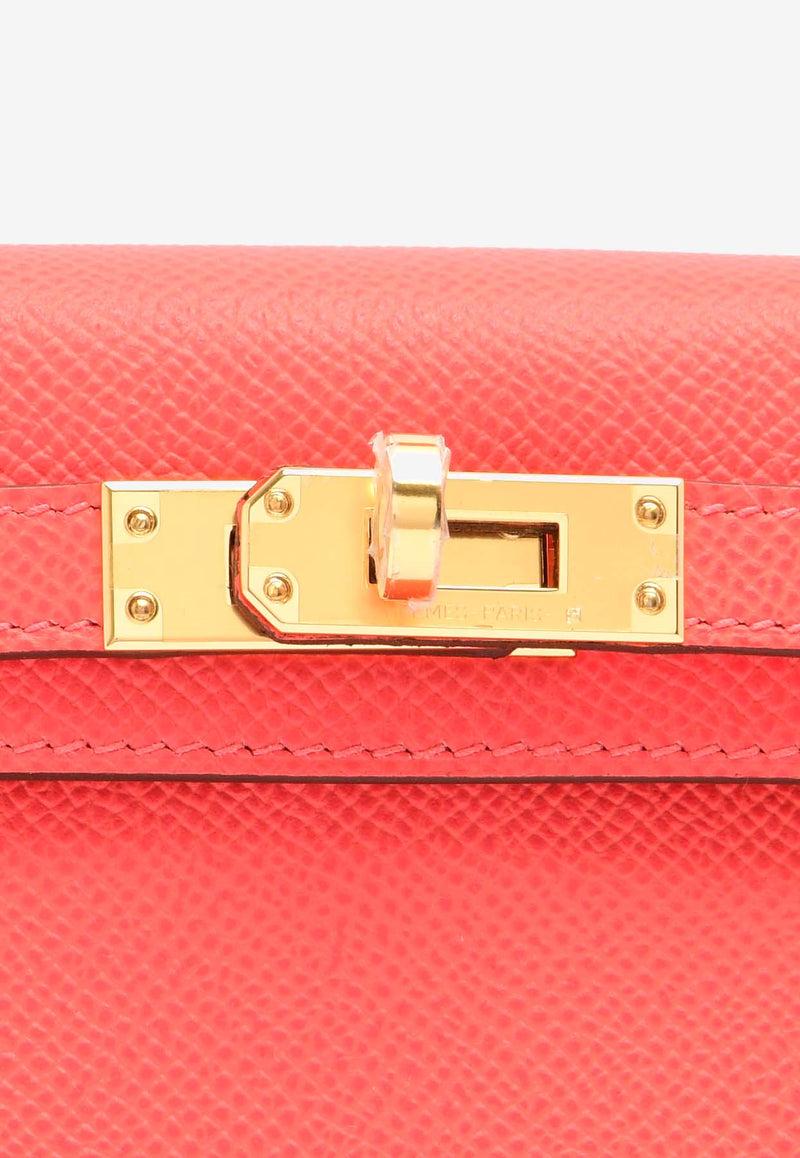 Hermès Mini Kelly 20 Sellier HSS in Rose Texas Epsom Leather with Gold Hardware