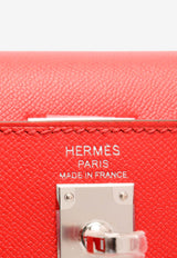 Hermès Kelly 25 Sellier in Rouge de Coeur Madame Leather with Palladium Hardware