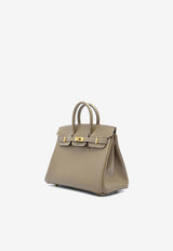 Hermès Birkin 25 in Etoupe Tadelakt Leather with Gold Hardware