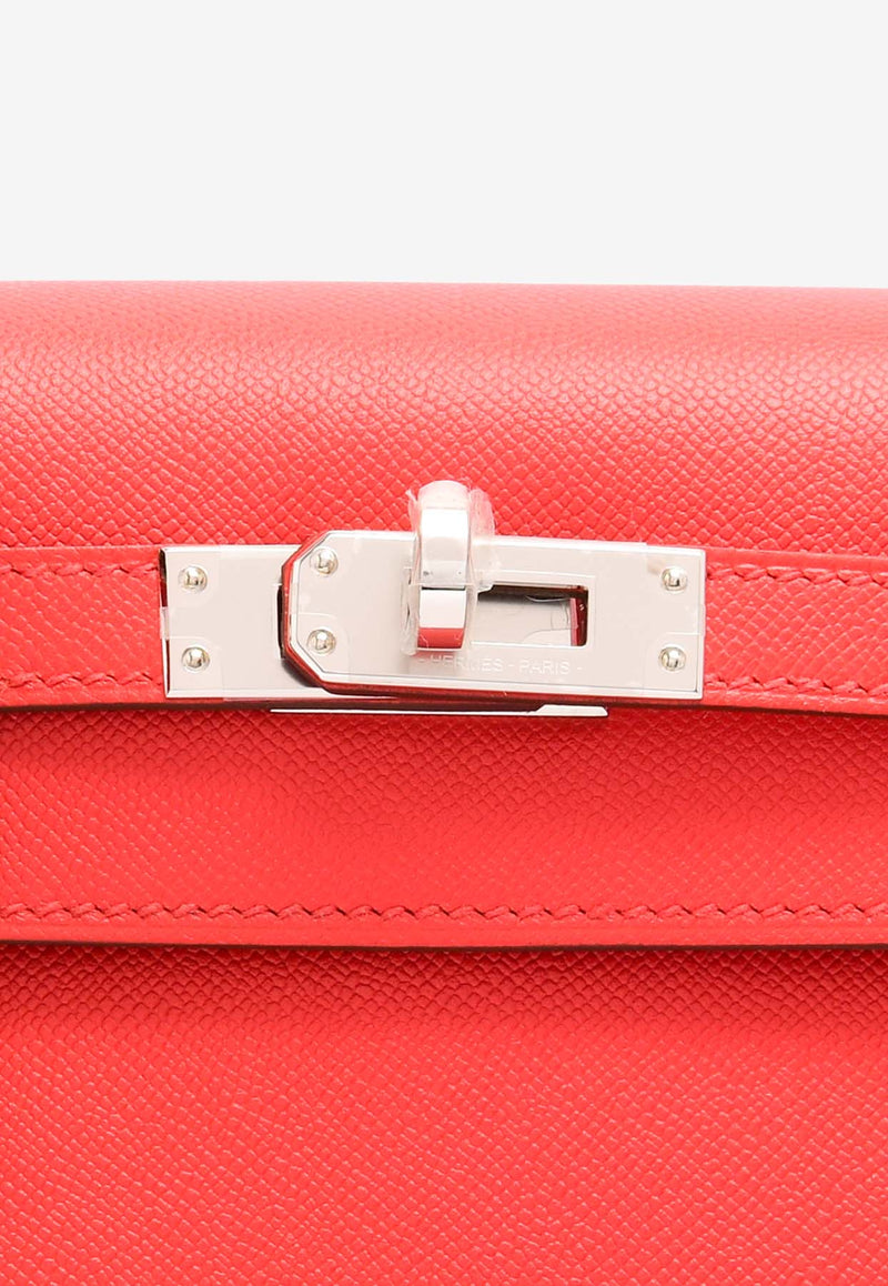 Hermès Kelly 25 Sellier in Rouge de Coeur Madame Leather with Palladium Hardware