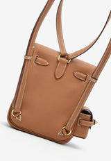 Hermès Kelly Jump Backpack in Gold Swift Leather with Gold Hardware