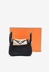 Hermès Mini Lindy 20 II in Black Clemence Leather with Palladium Hardware