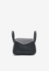 Hermès Mini Lindy 20 II in Black Clemence Leather with Palladium Hardware