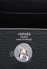 Hermès Mini Lindy 20 II in Black Clemence Leather with Palladium Hardware