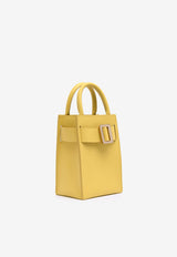 BOYY Bobby Tourist Grained Leather Tote Bag Yellow CR24BBYTYELLOW