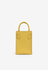 BOYY Bobby Tourist Grained Leather Tote Bag Yellow CR24BBYTYELLOW