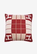 Hermès Avalon III PM Pillow in Jacquard Woven Wool and Cashmere