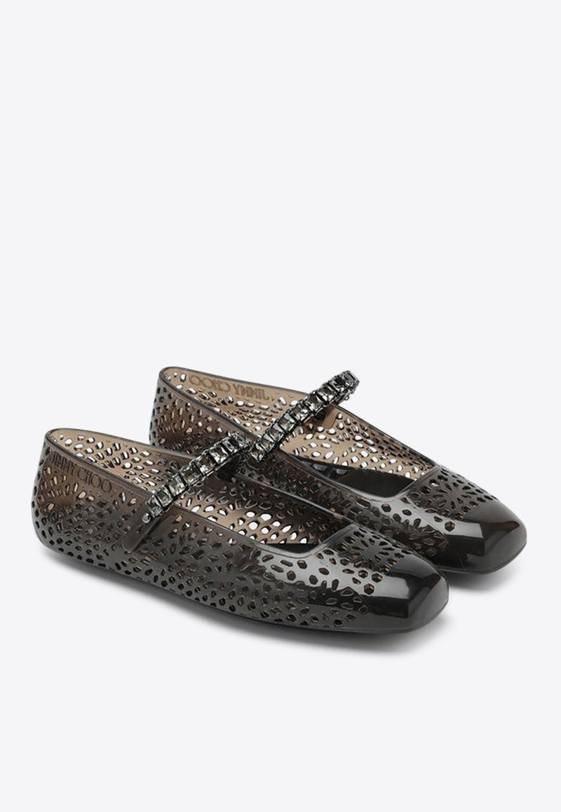 Jimmy Choo The Jelly Ballet Flats Black THEJELLYNKR/R_JIMCH-BS