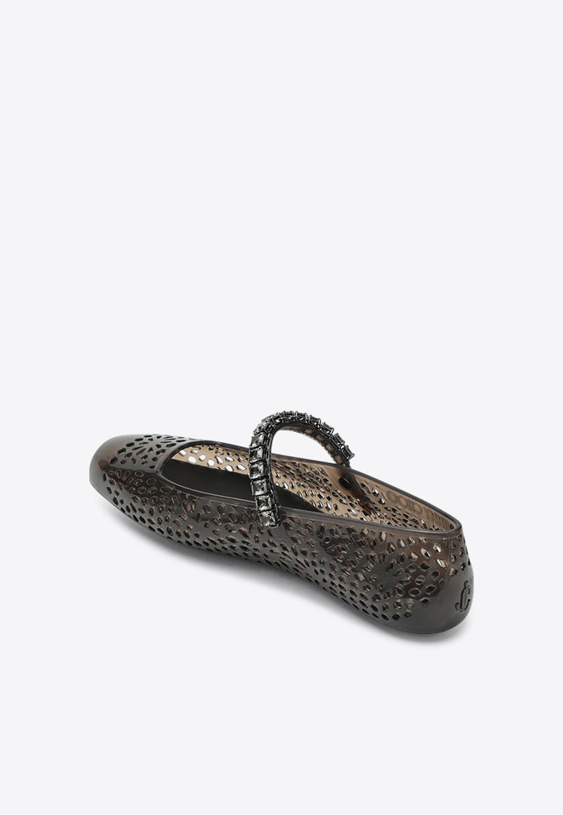 Jimmy Choo The Jelly Ballet Flats Black THEJELLYNKR/R_JIMCH-BS