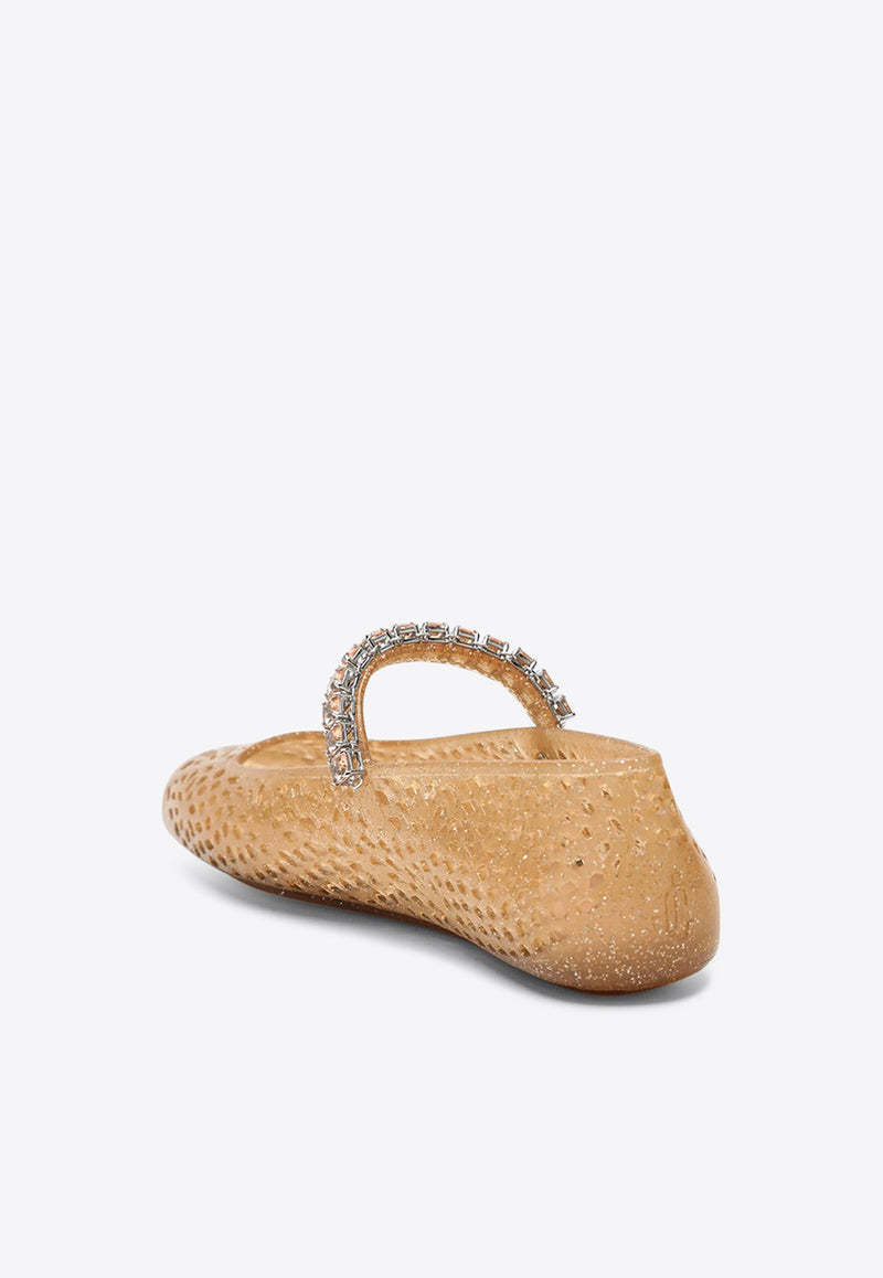 Jimmy Choo The Jelly Ballet Flats Beige THEJELLYNTX/R_JIMCH-LT