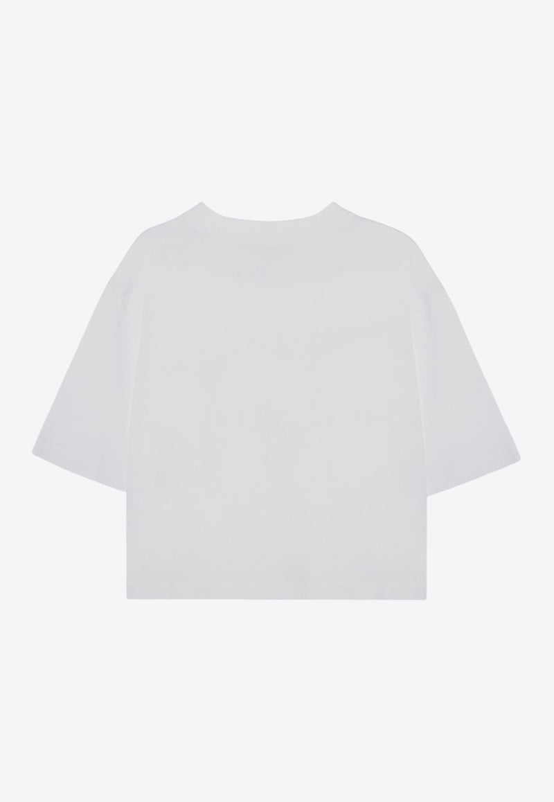 Marni Logo Print Cropped T-shirt White THJE0333P0USCS11/P_MARNI-L6W01