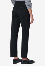 TheLatest Wool-Blend Straight Pants Black TLW03103W0206ABTP/R_LATES-T0002