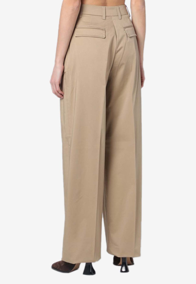 TheLatest Axel Wide-Leg Pants Beige TLW03104T0194ABTP/Q_LATES-T0170