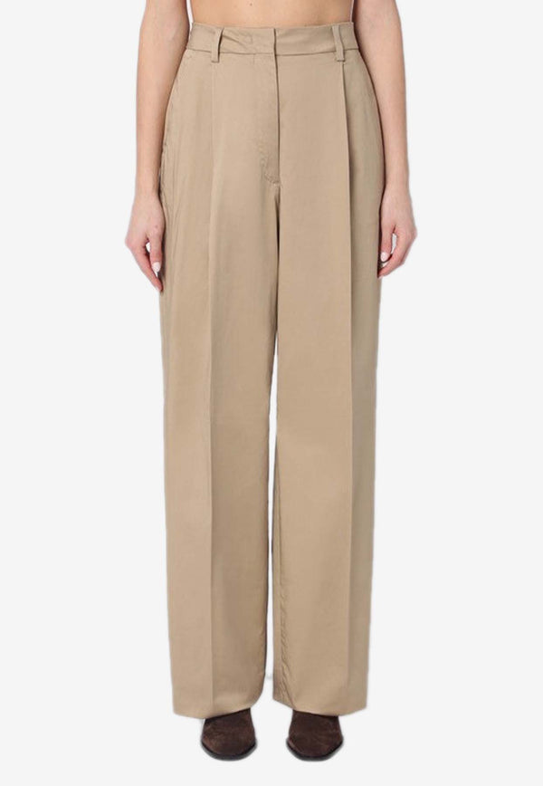TheLatest Axel Wide-Leg Pants Beige TLW03104T0194ABTP/Q_LATES-T0170