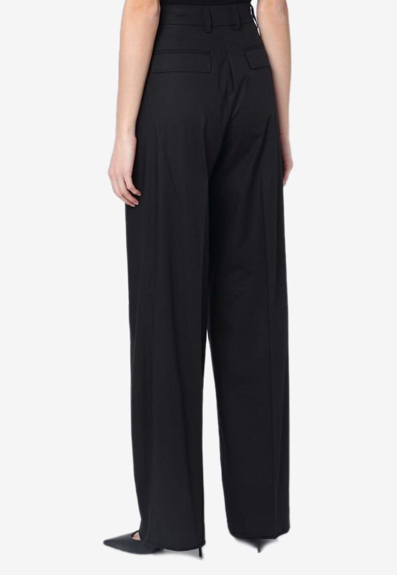 TheLatest Axel Wide-Leg Pants Black TLW03104T0195ABTP/Q_LATES-T0002