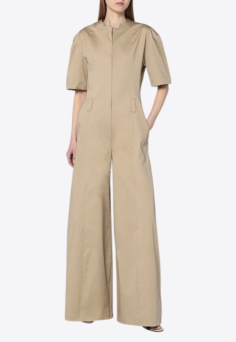 TheLatest Palazzo Tailored Wide Jumpsuit Beige TLW03109T0194ABTP/Q_LATES-T0170
