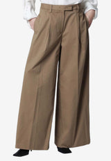 TheLatest Deva Wide-Leg Pants Brown TLW03118T0176ABTP/S_LATES-T0031