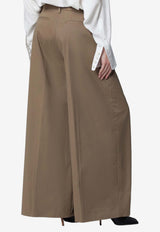 TheLatest Deva Wide-Leg Pants Brown TLW03118T0176ABTP/S_LATES-T0031