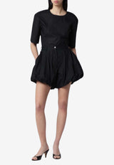 TheLatest Dafne Balloon Mini Shorts Black TLW03125T0160LNTP/S_LATES-T0002