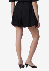 TheLatest Dafne Balloon Mini Shorts Black TLW03125T0160LNTP/S_LATES-T0002