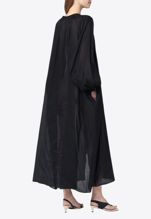 TheLatest Flowy Midi Dress Black TLW08000T0172LNTP/Q_LATES-T0002