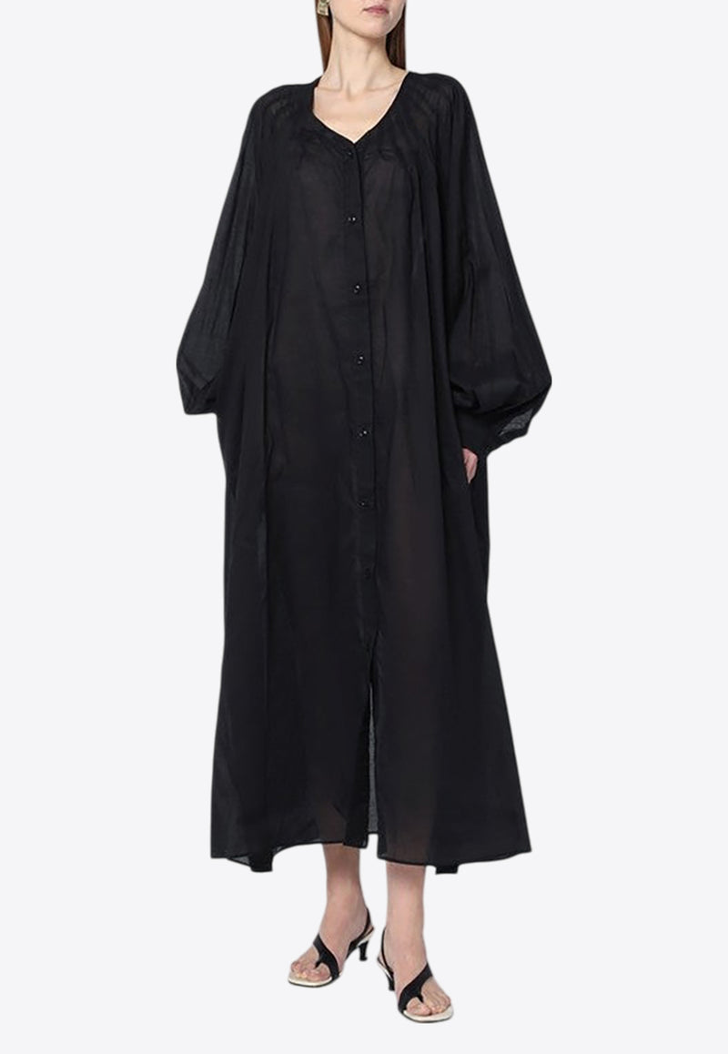 TheLatest Flowy Midi Dress Black TLW08000T0172LNTP/Q_LATES-T0002