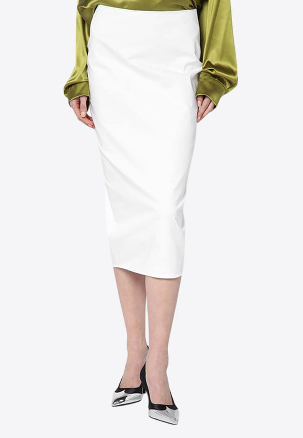 TheLatest Asymmetrical Midi Skirt  White TLW09001T0194ABTP/Q_LATES-T0001