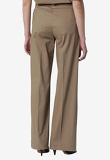TheLatest Palazzo Wide-Leg Pants Brown TLWD3100T0176ABTP/S_LATES-T0031
