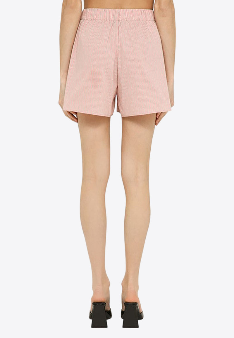 The Andamane Georgiana Striped Shirt and Shorts Set Pink TM156419BTNC165/O_ANDAM-PB