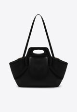 Themoirè Medium Dhea Faux Leather Shoulder Bag Black TMCODHN1PL/P_THEMO-BLK