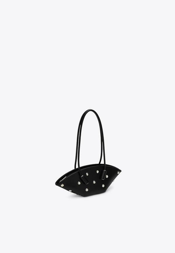 Themoirè Medium Olimpia Beaded Tote Bag Black TMFW24OLO1PL/P_THEMO-BLK