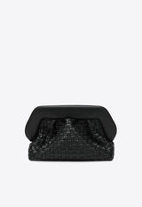 Themoirè Woven Bios Leather Clutch Bag Black TMFW25BMW1EL/R_THEMO-BLK