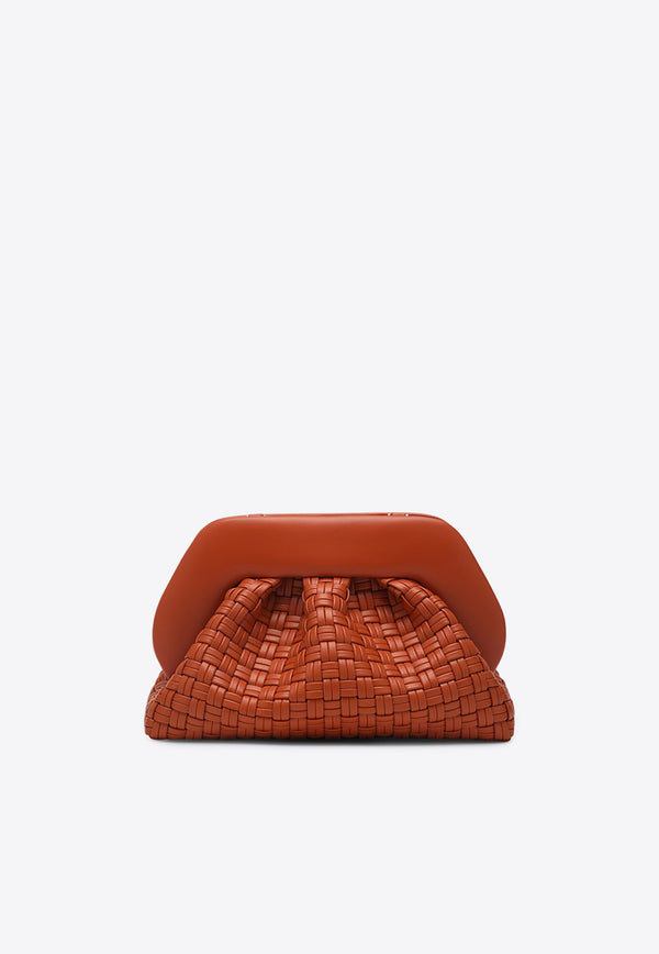 Themoirè Tia Woven Leather Clutch Bag Orange TMSR25TMW111PL/Q_THEMO-BO