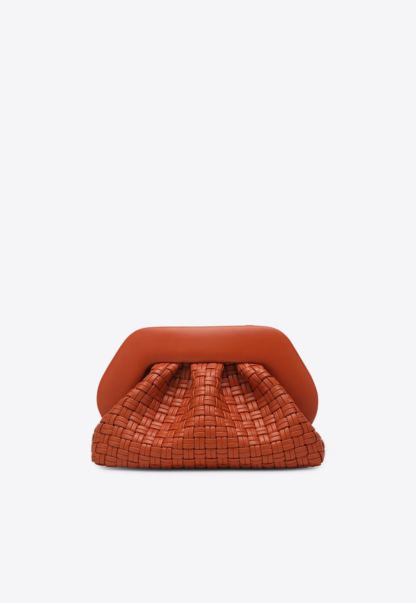 Themoirè Tia Woven Leather Clutch Bag Orange TMSR25TMW111PL/Q_THEMO-BO