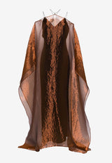 Taller Marmo Sza Sza Off-Shoulder Kaftan Bronze TM_SS2405_808BROWN