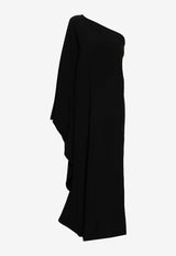 Taller Marmo Balear One-Shoulder Maxi Dress Black TM_SS2416_133BLACK