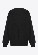 Lemaire Asymmetric Wool Blend Cardigan Gray TO1082DLK087/R_LEMAI-BK966