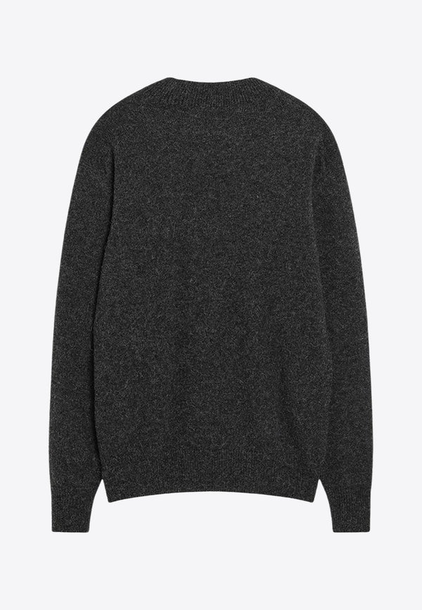 Lemaire Mock-Neck Knitted Alpaca Sweater Brown TO1426LK1029/R_LEMAI-BR600