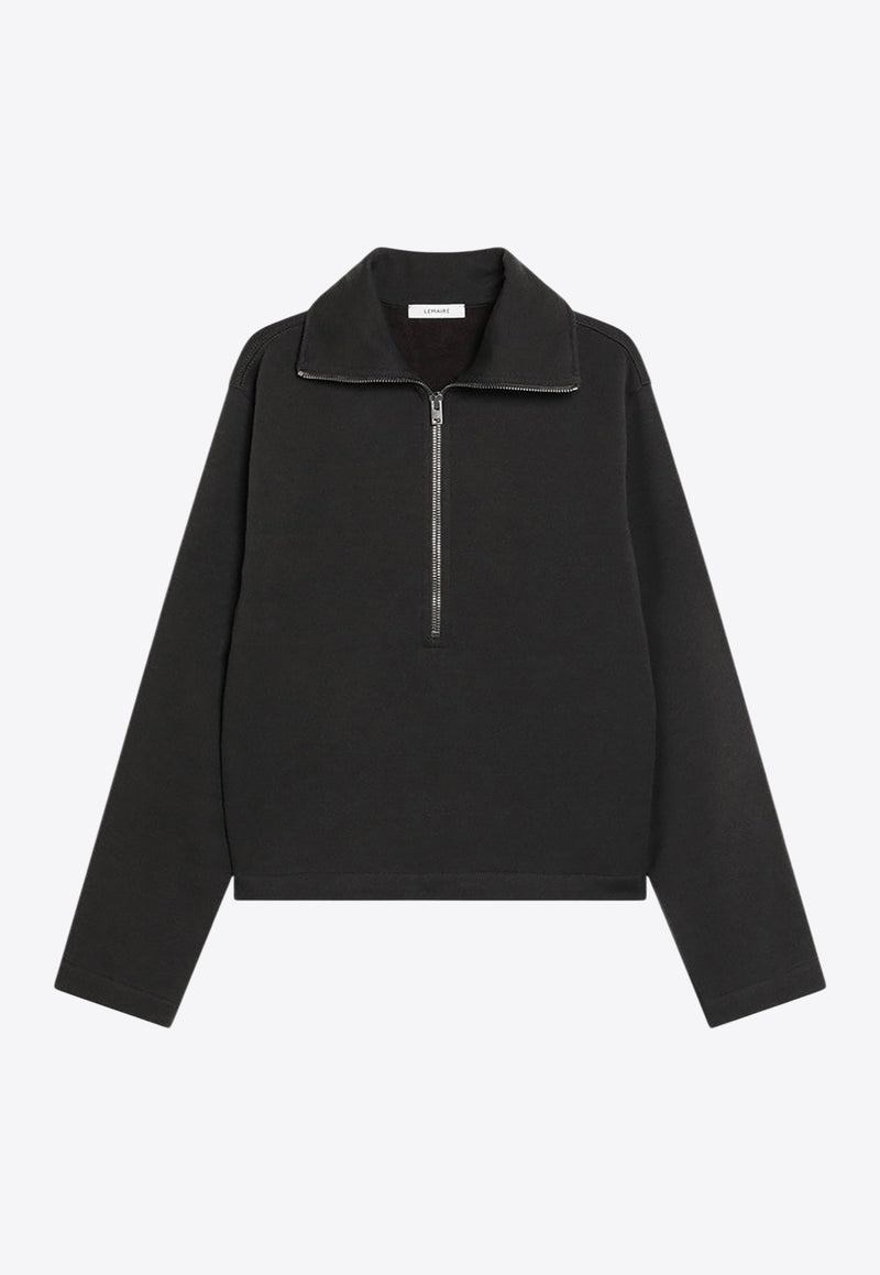 Lemaire Wool-Blend Zip Sweater Brown TO1446LJ1047/R_LEMAI-BR999