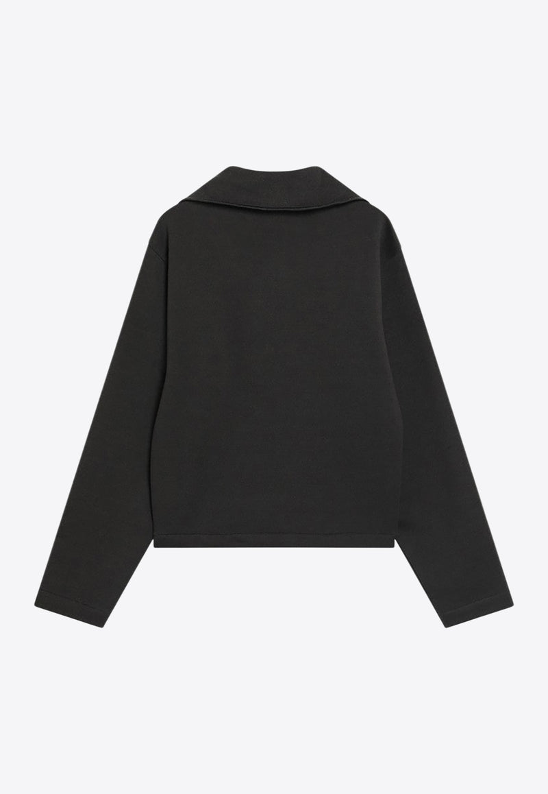 Lemaire Wool-Blend Zip Sweater Brown TO1446LJ1047/R_LEMAI-BR999