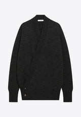 Lemaire Alpaca Wrap Cardigan Brown TO1476LK1028/R_LEMAI-BR507