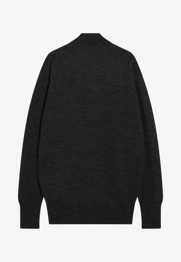 Lemaire Alpaca Wrap Cardigan Brown TO1476LK1028/R_LEMAI-BR507